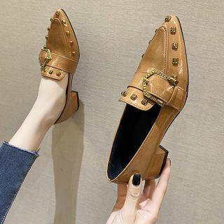 Low-heel Studded Loafers