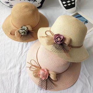 Floral Straw Sun Hat