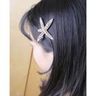 Rhinestone Starfish Hair Barrette