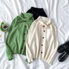 Tie-neck Loose-fit Cardigan