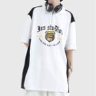 Short-sleeve Half-zip Print T-shirt