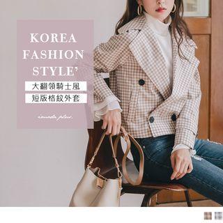 Double Breast Check Jacket