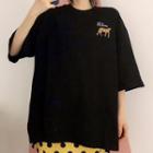 Elbow-sleeve Leopard Printed T-shirt