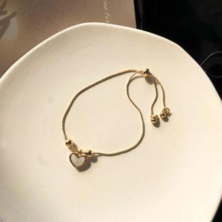 Alloy Heart Bracelet 1 Pc - As Shown In Figure - One Size
