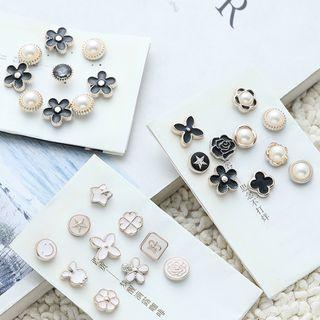 Set: Faux Pearl / Alloy Brooch (assorted Designs)