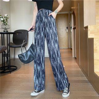 High-waist Tie-dyed Pants