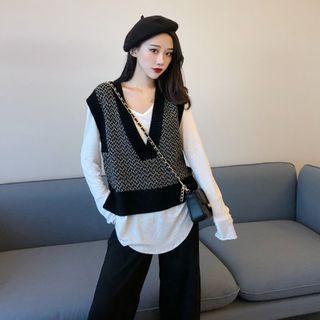 V-neck Sweater Vest / Top
