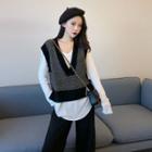 V-neck Sweater Vest / Top