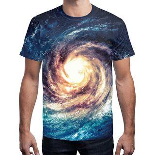 Short-sleeve Universe Print T-shirt