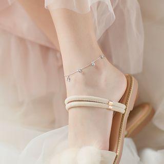 Fish Tail Anklet Silver - One Size