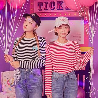 Midnight Land Stripe Long-sleeve T-shirt
