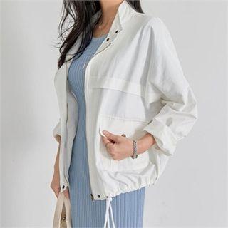 Drawstring-hem Jacket