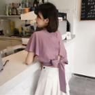 Bow Back Short-sleeve Top