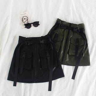 High-waist Cargo Skirt