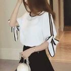 Split Sleeve Chiffon Blouse