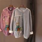 Rabbit Print Button Jacket