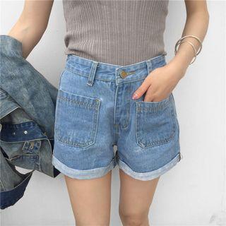 Denim Loose-fit Shorts