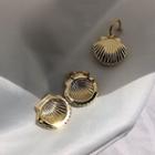 Metal Shell Hook Earrings / Clip-on Earrings / Pendant Necklace Set