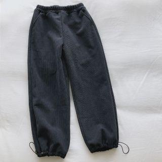 Elastic-waist Drawstring-hem Sweatpants