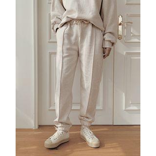 Seam-trim Napped Jogger Pants