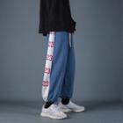 High-waist Drawstring Letter Printed Sweatpants
