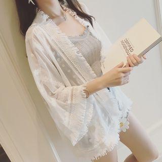 Chiffon Shawl White - One Size