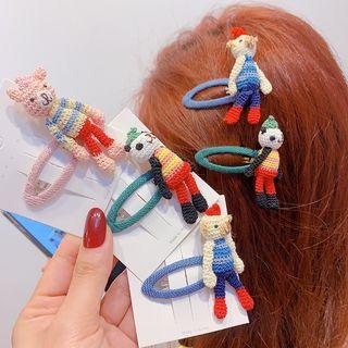 Knit Animal Hair Clip