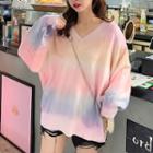 Iridescent Sweater As Shown In Figure - One Size