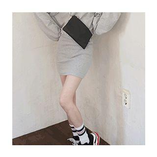 Long-sleeved Sweatshirt Mini Dress