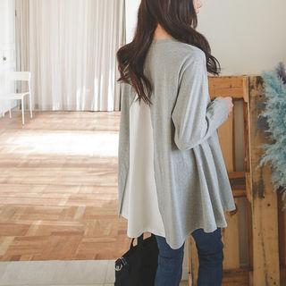 Panel-back Flared T-shirt