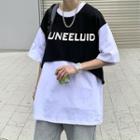 Mock Two Piece Oversized T-shirt