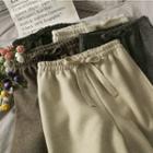 Elastic High-waist Straight-cut Wool Pants In 6 Colors
