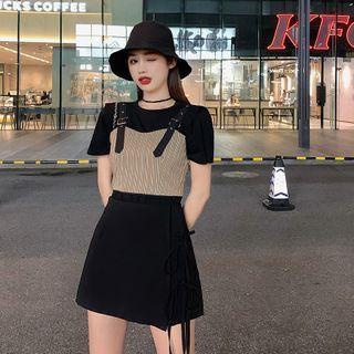 Short-sleeve T-shirt / Vest / Mini A-line Skirt
