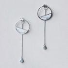 925 Sterling Silver Marble Drop Earrings