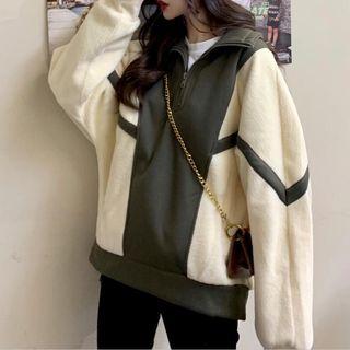 Fleece Half Zip Sweatshirt