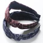 Check Knotted Hair Band
