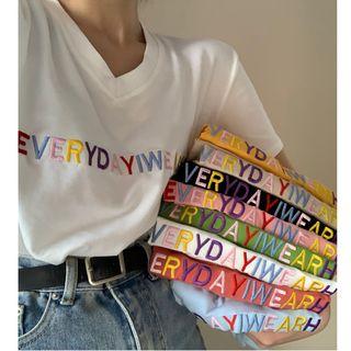 Wide Short-sleeve T Shirt White - Xxxs