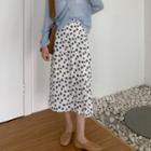 Chiffon High-waist Floral Print Skirt