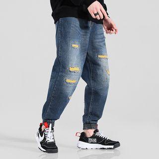 Harem Distressed Demin Pants