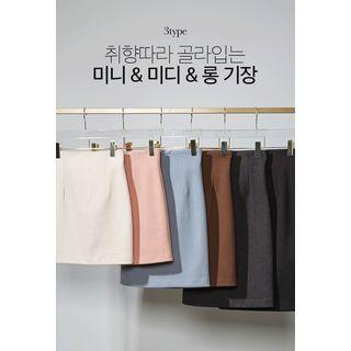 High-waist Pencil Skirt In 3 Lengths