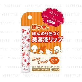 Sanrio Characters Lip Essence Spf 16 Pa++ (color Stick) (tinted Orange) 2.2g