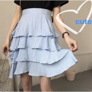 A-line Tiered Skirt