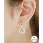 Hoop Dangle Silver Earrings