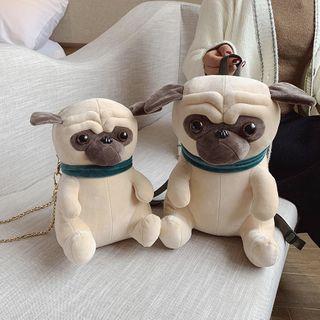 Fleece Dog Crossbody Bag / Backpack