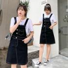Button-up Denim Jumper Dress