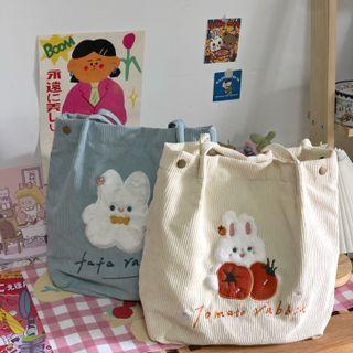 Corduroy One-shoulder Bag