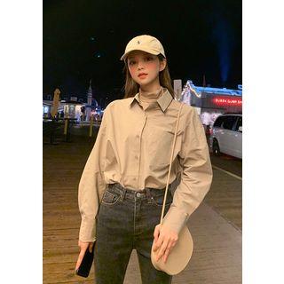 Colored Basic Cotton Shirt