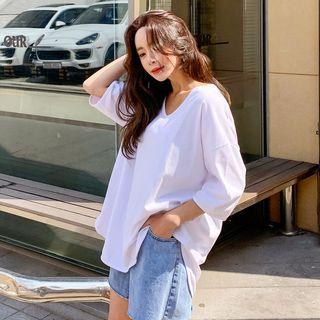 U-neck Oversized T-shirt
