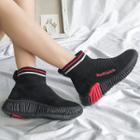 Contrast Trim High-top Sneakers