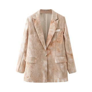 Corduroy One Buttoned Coat